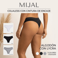 MIJAL BOMBACHA COLALESS LISA ALGDODON C/LYCRA C/PUNTILLA